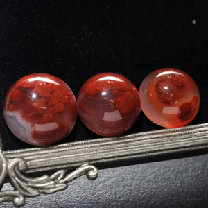 硃砂瑪瑙 14mm 3顆