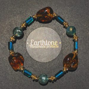 天然琥珀祖母晶手鏈