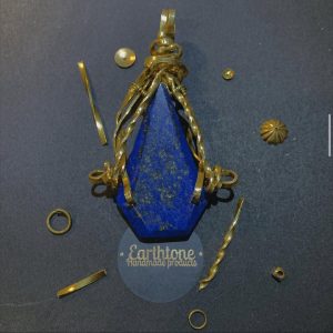 青金石黃酮曉線自家設計吊墜